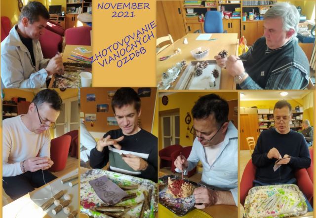 ZHOTOVOVANIE VIANOČNÝCH OZDôB